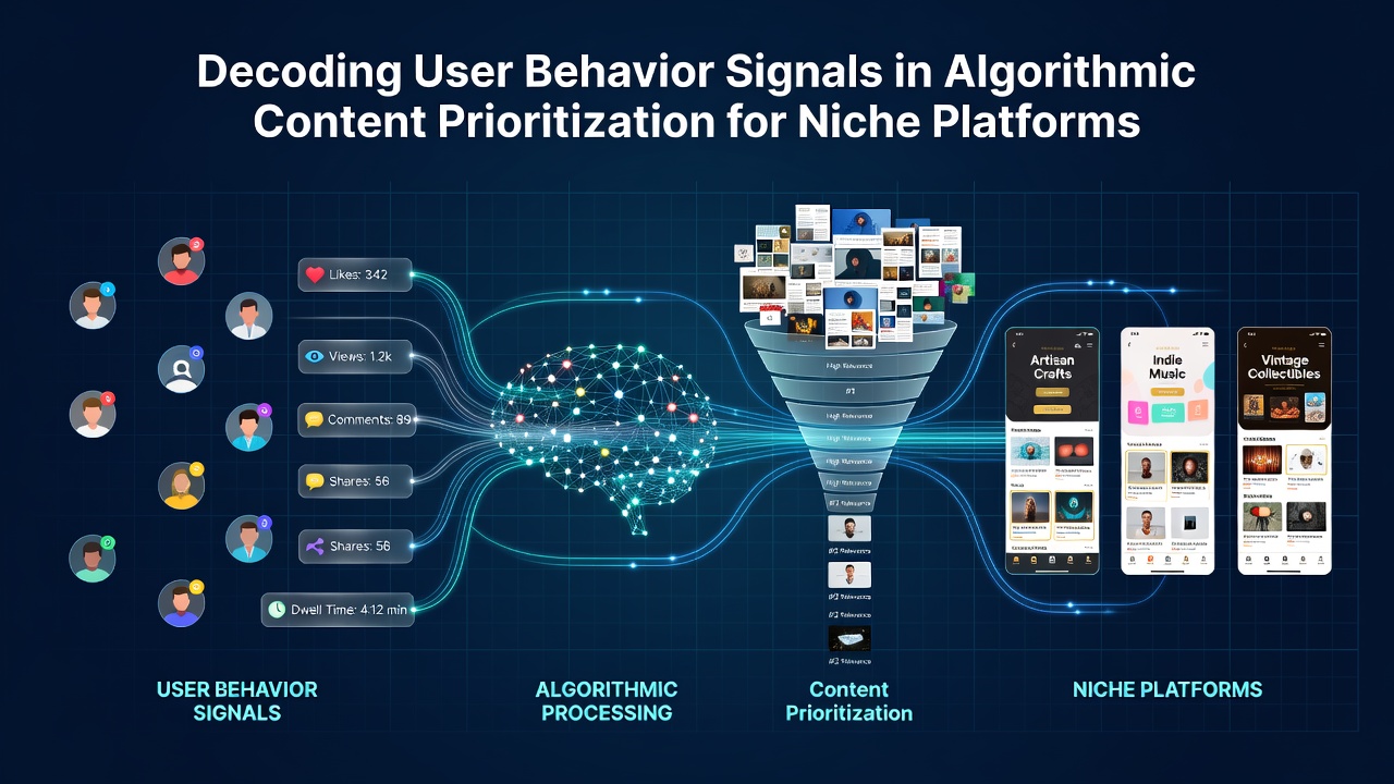 Decoding User Behavior Signals in Algorithmic Content Prioritization for Niche Platforms